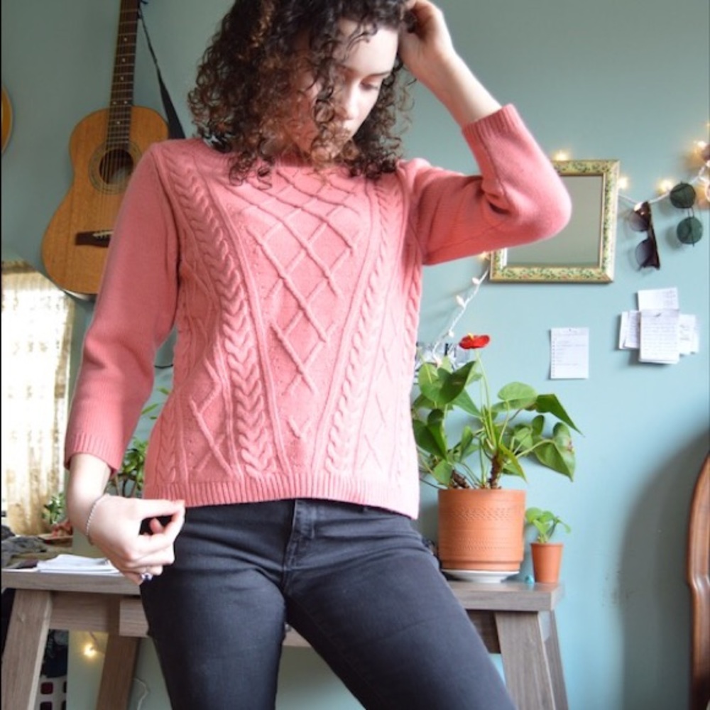 Pink sweater by Eva Mendes NWT